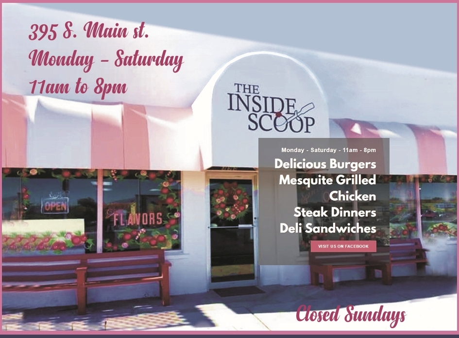 The Inside Scoop Restaurant 395 S. Main Overton NV